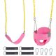 maocao hoom EVA+ Iron Swing + Hanging Basket Swing Combination Pink Baby Swing