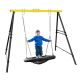 maocao hoom Metal Swing Stand Swing Sets for Backyard with Extra Side Bars, 880 lbs. Heavy-Duty A-Frame Outdoor Swing