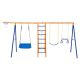 maocao hoom Swing Sets for Backyard 6 in 1 Swing Set 440 lbs. Capacity Metal Swingset