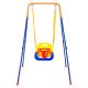 maocao hoom Swing Sets for Backyard 3 in 1 Toddler Swing Set with 4 Sandbags Foldable