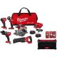 Milwaukee M18V FUEL Cordless Combo Kit (5-Tool) w/ Two 5.0 Ah Batteries, 1 Charger, and M18 Radio and 100 pc Bit Kit