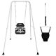 2-in-1 Toddler Swing & Jumper Playset with Soft Cushion, Foldable Metal Frame for Indoor/Outdoor Use, 1 Pack