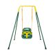 3-in-1 Toddler Swing Set Foldable Metal Frame Indoor Outdoor Playset Dark Green 1 Pack