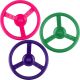 3-Pack Plastic Outdoor Playset Steering Wheels for Kids with 3 Colors, 25.8cm Dia.