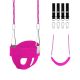 PE Material Toddler Swing Set with Metal Chain 47.24in Plastic Coated Full Bucket Seat 1 Pack
