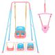 Stainless Steel Indoor/Outdoor Playset with 4-in-1 Swing & Jumper for Toddlers, 1 Pack