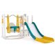 HONEY JOY 7 in 1 L-shaped Toddle Swing and Slide Set Freestanding Toddler Slide Playset w/ Swing Yellow