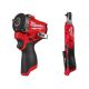 Milwaukee M12 FUEL 12V Lithium-Ion Brushless Cordless Stubby 3/8 in. Impact Wrench & M12 12V Lithium-Ion 1/4 in. Cordless Ratchet