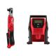 Milwaukee M12 12V Lithium-Ion 1/2 in. Cordless Ratchet with Portable Inflator (2-Tool)
