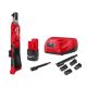 Milwaukee M12 12V Lithium-Ion 1/4 in. Cordless Ratchet Kit with Battery, Modular Trigger Cap, Charger and Bag