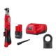 Milwaukee M12 12V Lithium-Ion 3/8 in. Cordless Ratchet Kit with Battery, Protective Boot, Charger and Bag