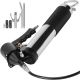 SKYSHALO Grease Gun, 6000 PSI, Pistol Grip Grease Gun Kit with 18 in. Flex Hose, 14 oz. Capacity, Double Handle Grease Coupler