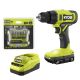 RYOBI ONE+ 18V Cordless 1/2 in. Drill/Driver Kit with 1.5 Ah Battery, Charger, and 2 in. Diamond Grit Driving Set (12-Piece)