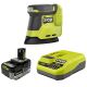 RYOBI ONE+ 18V Cordless Corner Cat Finish Sander with ONE+ 18V HIGH PERFORMANCE 4.0 Ah Battery and Charger