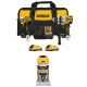 DEWALT 20-Volt MAX Lithium-Ion Cordless 2-Tool Combo Kit and Brushless Compact Router w/ (2) 4 Ah Batteries, Charger & Kit Bag