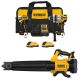 DEWALT 20-Volt MAX Lithium-Ion Cordless 2-Tool Combo Kit and Cordless Handheld Blower with (2) 4 Ah Batteries Charger & Kit Bag