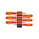 TEKTON Phillips, Slotted, Square Insulated Screwdriver Set with Modular Organizers, 6-Piece (#1-#2,5.5-6.5 mm, #1-#2)