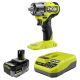 RYOBI ONE+ HP 18V Brushless Cordless Compact 3/8 in. Impact Wrench with ONE+ 18V HIGH PERFORMANCE 4.0 Ah Battery and Charger