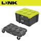 RYOBI LINK 2-Drawer Modular Tool Box with LINK Modular Dolly Multi-Purpose Rolling Base
