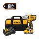 DEWALT 20V MAX XR Lithium-Ion Cordless Brushless 1/2 in. Impact Wrench with Hog Ring Anvil with 4 Ah Battery