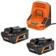 RIDGID 18V Rapid Charger with (2) 8.0 Ah MAX Output Batteries