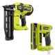 RYOBI ONE+ HP 18V Brushless Cordless 16-Gauge Straight Finish Nailer (Tool Only) with ONE+ 18V Cordless 3/8 in. Crown Stapler