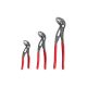 TEKTON Angle Nose Push Button Adjustable Pliers Set, 3-Piece (5,7, 10 in.)