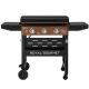 Royal Gourmet 3-Burner Propane Gas Griddle with Hood, Perfect for Outdoor Cooking, Stylish Antique Bronze Control Panel, 39000 BTU