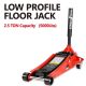 MYWISH 2.5-Ton Low Profile Steel Racing Floor Jack with Dual Piston Quick Lift