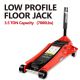 MYWISH 3.5-Ton Low Profile Steel Racing Floor Jack with Dual Piston Quick Lift