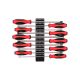 TEKTON Phillips and Slotted Screwdriver Set with Modular Organizers 8 in. Shanks, 10-Piece (#1-#3, 4-14 mm)