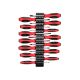 TEKTON Phillips and Slotted Screwdriver Set with Modular Organizers 4 in. Shanks, 14-Piece (#0-#4, 3-14 mm)