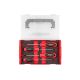 TEKTON Phillips and Slotted Screwdriver Set with Mini Stacking Tool Box 4 in. Shanks, 4-Piece (#1-#2, 3/16-1/4 in.)