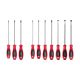 TEKTON Phillips and Slotted Screwdriver Set-8 in. Shanks, 10-Piece (#1-#3, 4-14 mm)