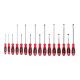 TEKTON Slotted Screwdriver Set-4,8 in. Shanks, 16-Piece (3-14 mm)