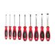TEKTON Slotted Screwdriver Set-4 in. Shanks, 9-Piece (3-14 mm)