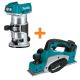 Makita 18V LXT Lithium-Ion Brushless Cordless Variable Speed Compact Router with Built-In LED Light w/ 18V LXT 3-1/4 in. Planer
