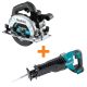 Makita 18V 6-1/2 in. LXT Sub-Compact Lithium-Ion Brushless Circular Saw with 18V LXT Brushless Variable Speed Reciprocating Saw