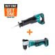 Makita 18V LXT Lithium-Ion Brushless Cordless Variable Speed Reciprocating Saw (Tool-Only) with 18V LXT 3/8 in. Angle Drill