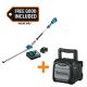 Makita LXT 18V Brushless 20 in. Articulating Pole Hedge Trimmer Kit (5.0 Ah) w/ 18V LXT /12V max CXT Bluetooth Job Site Speaker