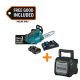 Makita LXT 14 in. 18V X2 (36V) Brushless Top Handle Battery Chainsaw Kit (5. 0Ah) with 18V LXT /12V max CXT Job Site Speaker