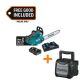 Makita LXT 16 in. 18V X2 (36V) Brushless Battery Top Handle Chainsaw Kit (5. 0Ah) with 18V LXT /12V max CXT Job Site Speaker