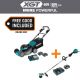 Makita 40V max XGT Brushless 21 in. Walk Behind Self-Propelled Mower Kit (4.0Ah) with XGT Brushless String Trimmer Kit (4.0 Ah)