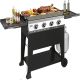 Maison Backyards 4-Burner Propane Gas Grill in Black with Cover