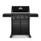 Broil King Crown 420 Shadow 4-Burner Natural Gas Grill in Black