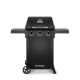 Broil King Gem 310 Shadow 3-Burner Propane Gas Grill in Black