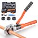 VEVOR Copper Pipe Crimping Tool, Hydraulic Driven Pro Press Tool, Copper Tube Fittings Crimper for Narrow Spaces