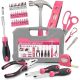 WRIGHTMASTER 40-Piece Pink Home Tool Kit with Magnetic Screwdriver and Wire Cutters