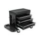 Indomitus 3-Drawer Tool Chest Rolling Mechanic Seat (26 in. W) with Tool Trays, 350 lbs. Max Weight Capacity, Black