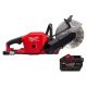 Milwaukee M18 FUEL ONE-KEY 18V Lithium-Ion Brushless Cordless 9 in. Cut Off Saw w/ M18 FORGE HD12. 0 Battery
